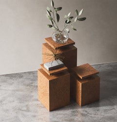 Comodino Asos Small di Hermhaus, legno verniciato, design Mid-Century