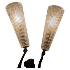 US Wall Light by R'Kan, Brass and Glass, Handcrafted in Egypt