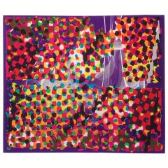 Frank Stella Signed Mounted Scarf