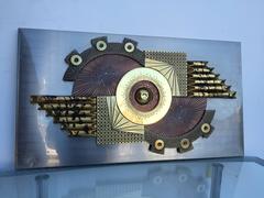 Paul Evans Style Brutalist Wall Sculpture