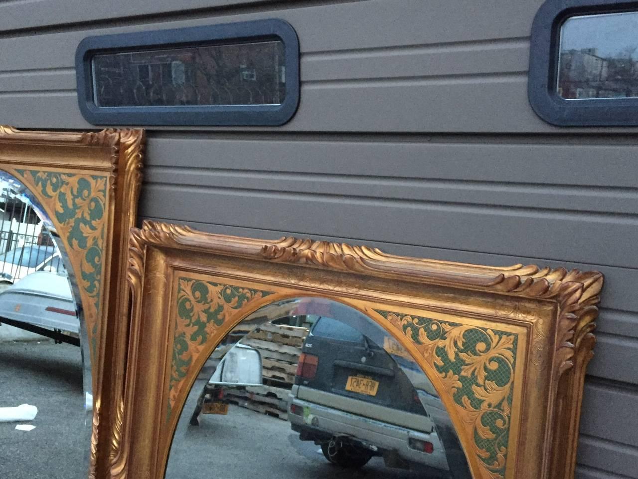 Unmatched Pair of Signed Monumental Mirror For Sale 3