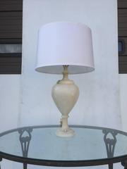 Alabaster Internally Illuminated Table Lamp