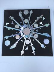 Four-Panel Sculptural Optical Art