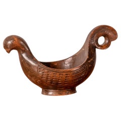 Germund Paaer Ølgås: Holzschale mit Vogelmotiv, Kalevala Koru, 1940er Jahre, Finnland