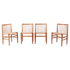 Set of 4 Danish Chairs by Jørgen Baekmark, Model J80 in Oak for FDB Møbler, 1967