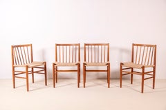 Set of 4 Danish Chairs by Jørgen Baekmark, Model J80 in Oak for FDB Møbler, 1967