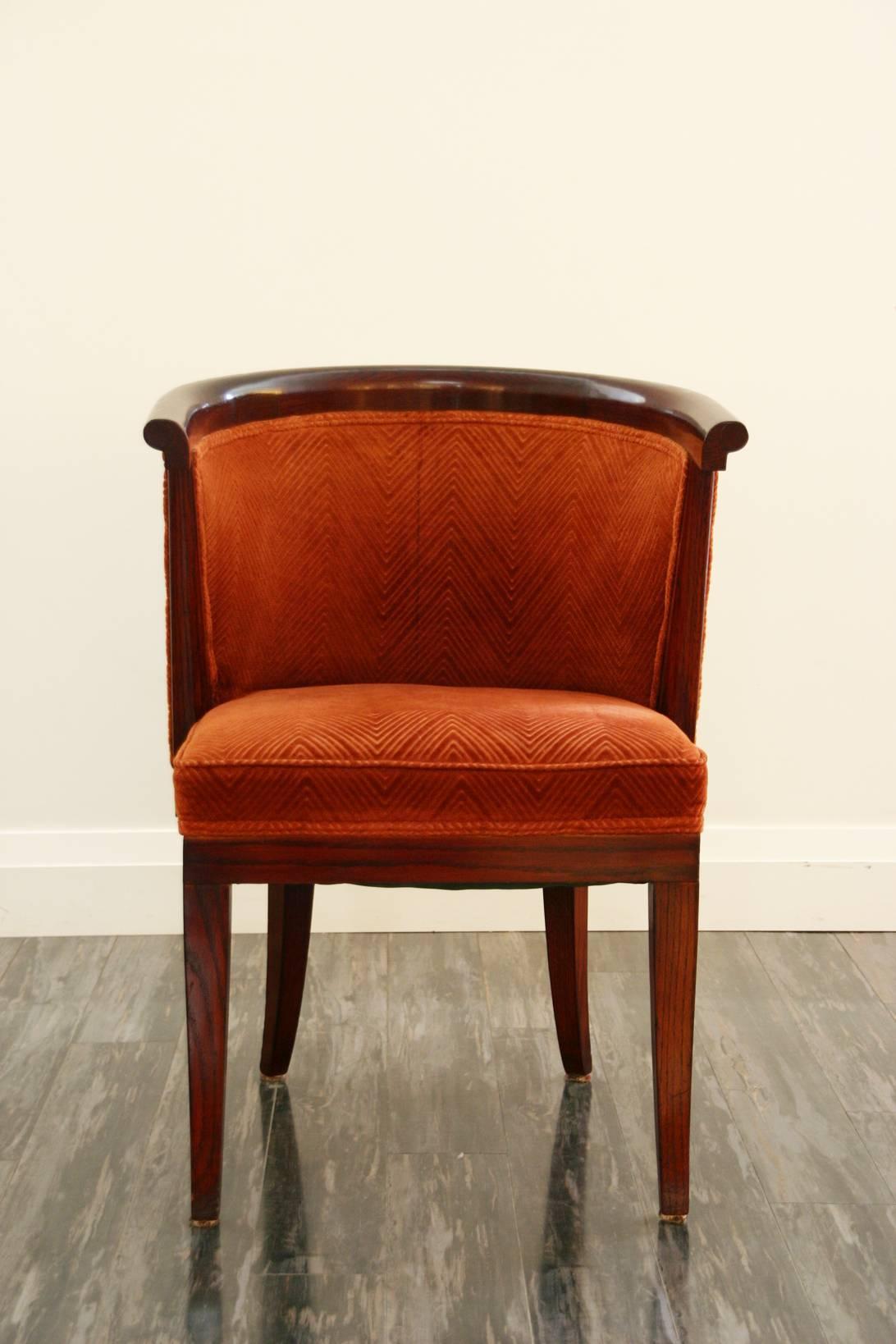 Mid-Century Modern  Ten Harold Schwartz  Mid-Century Tub Shaped  Dining Chairs 