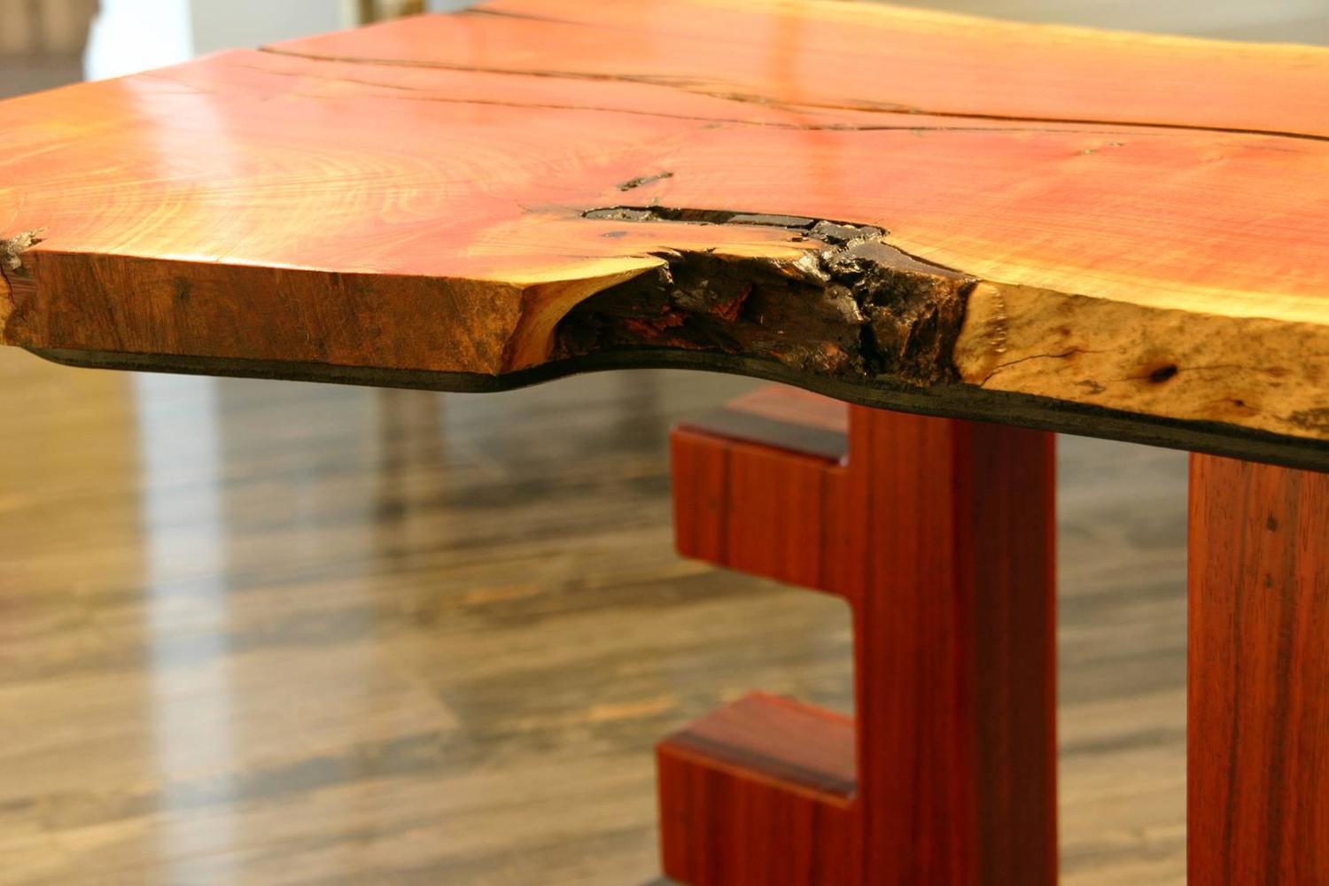 Pink Ivory Wood Coffee Table For Sale at 1stdibs