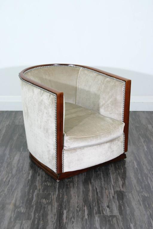 Pair of Art Deco Tub Chairs For Sale at 1stDibs