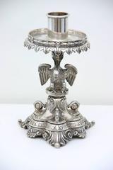 Sheffield Plate Candle Stand