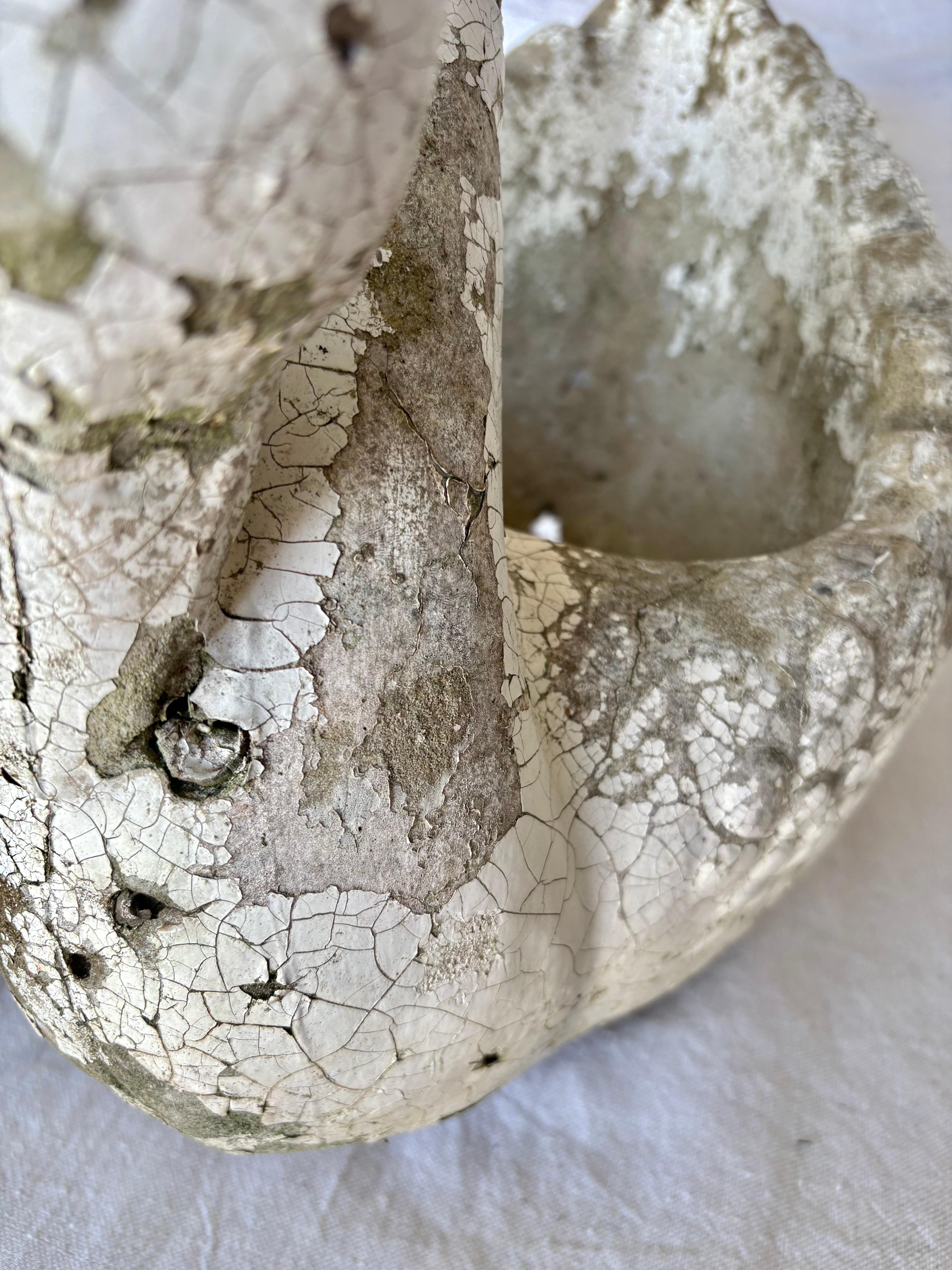 Early 20th Century Concrete Swan Planter For Sale 5