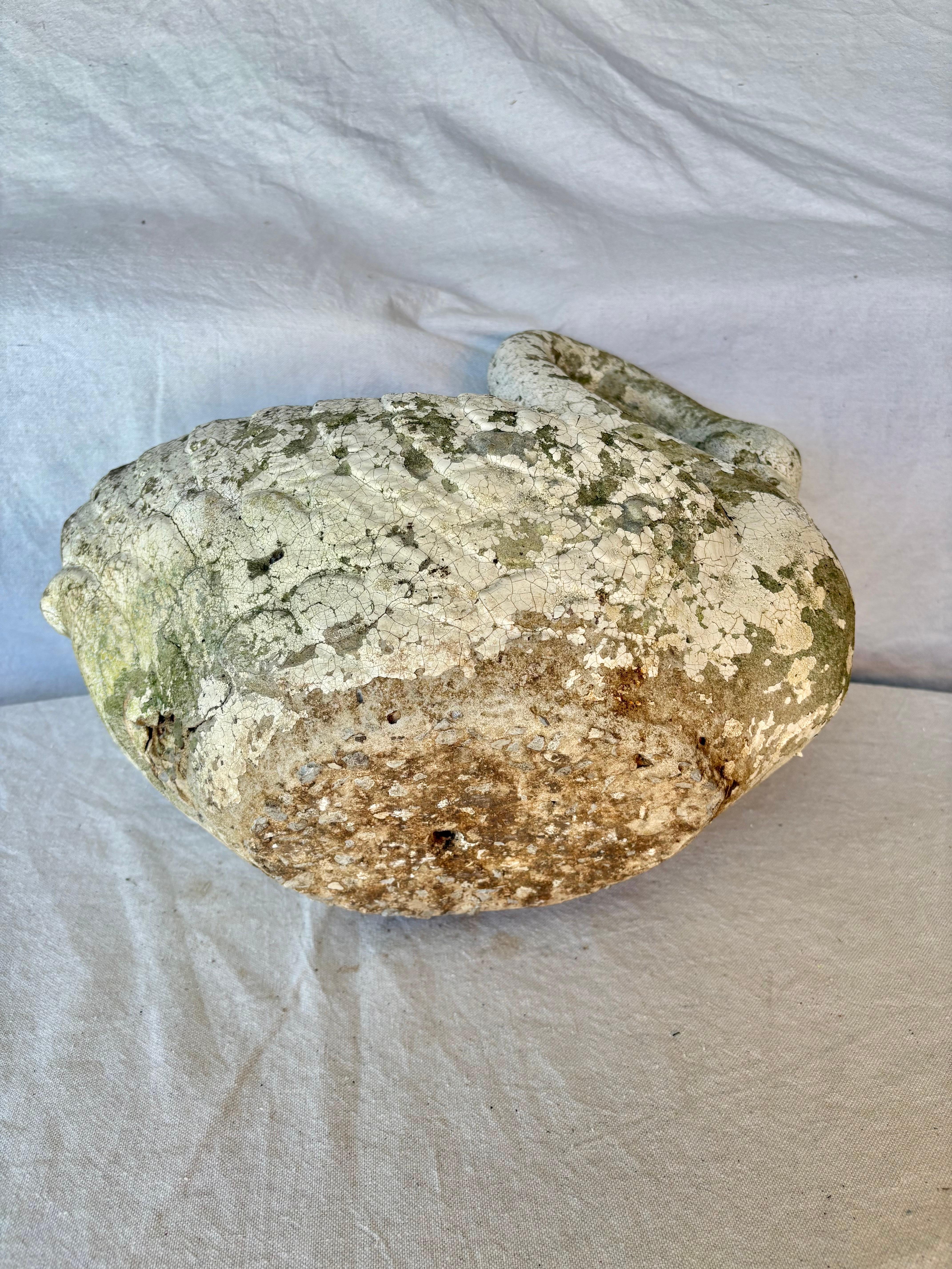 Early 20th Century Concrete Swan Planter For Sale 6