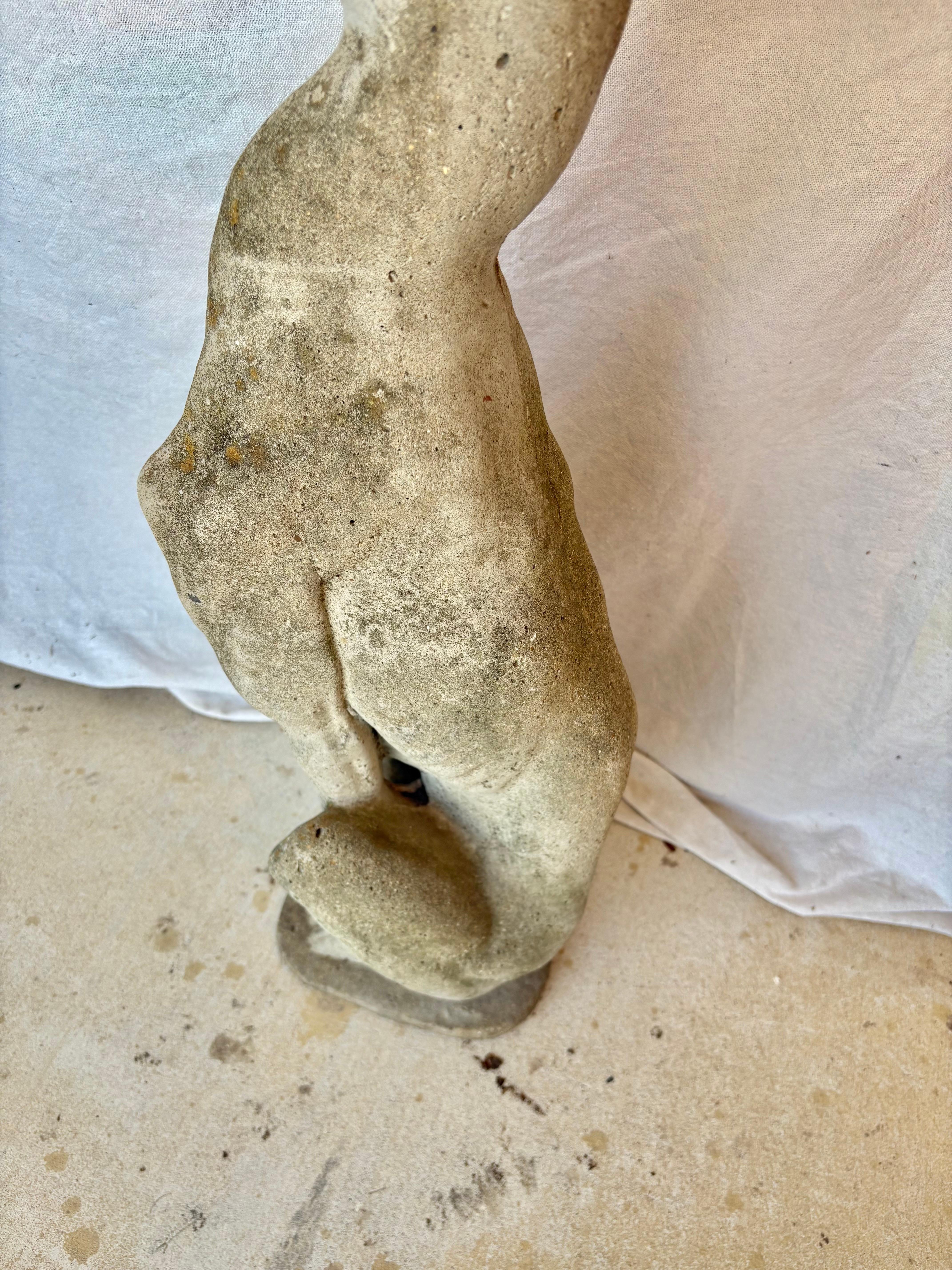 Early 20th Century French Concrete Whippet Greyhound Dog Garden Sculpture For Sale 2
