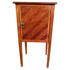 Late 19th Century English Walnut Maple & Co Cabinet Side Table