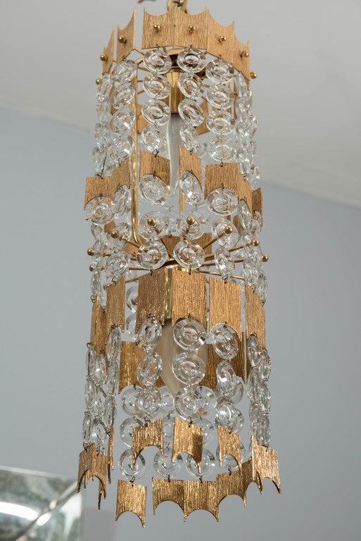 German Mid-Century Modern Hanging Pendant Light Attributed to Palwa