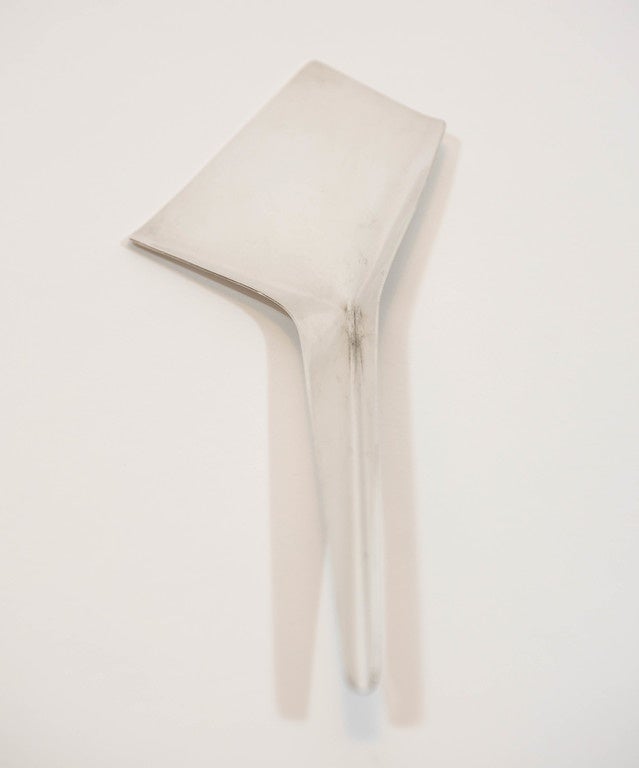 Silver Plated Serving Piece or Crumb Catcher by Lino Sabattini