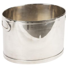 Italian Silver Plated Champagne/Wine Cooler by Egidio Broggi, Milano