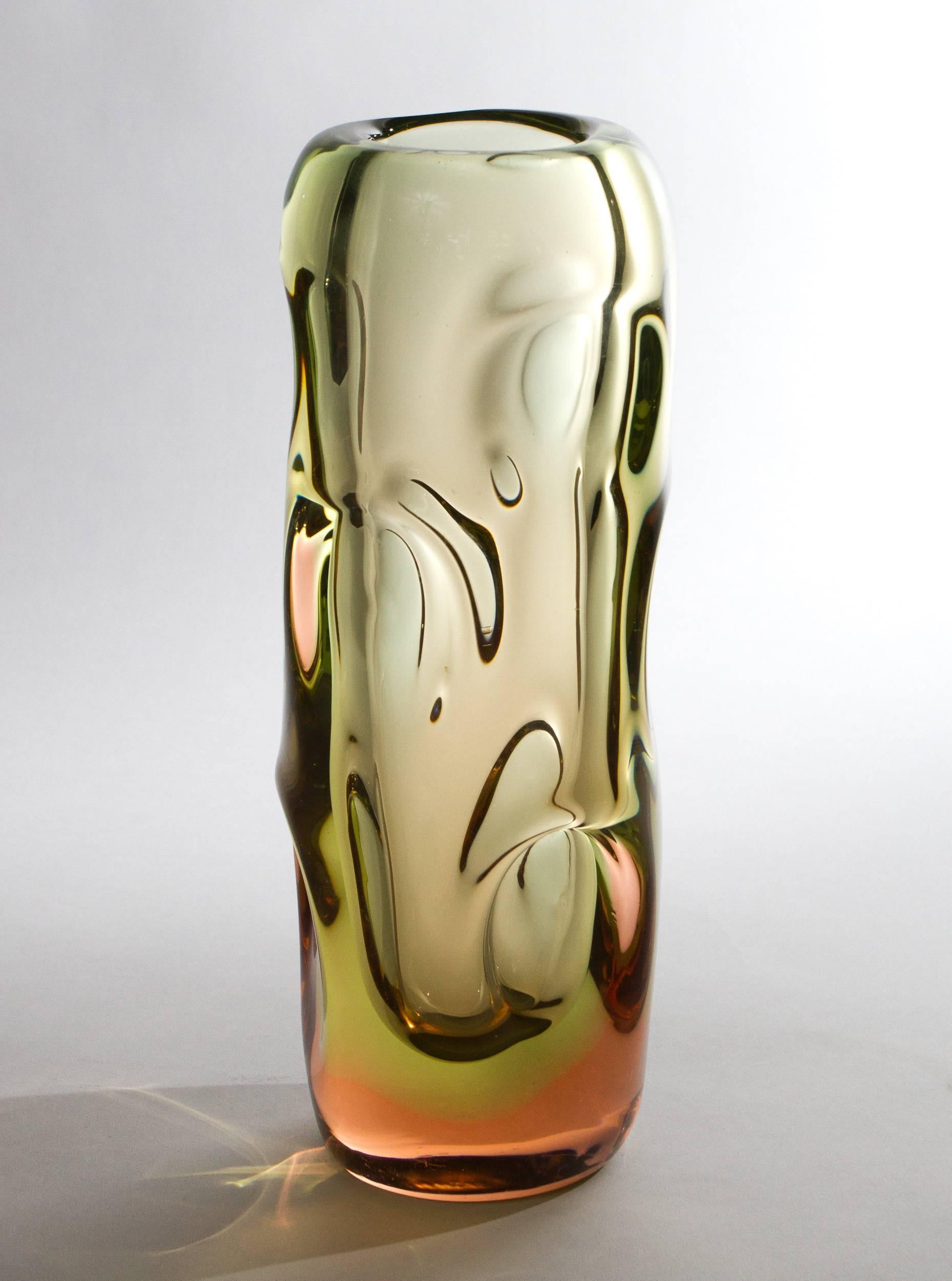 Czech polimorphic glass vase.