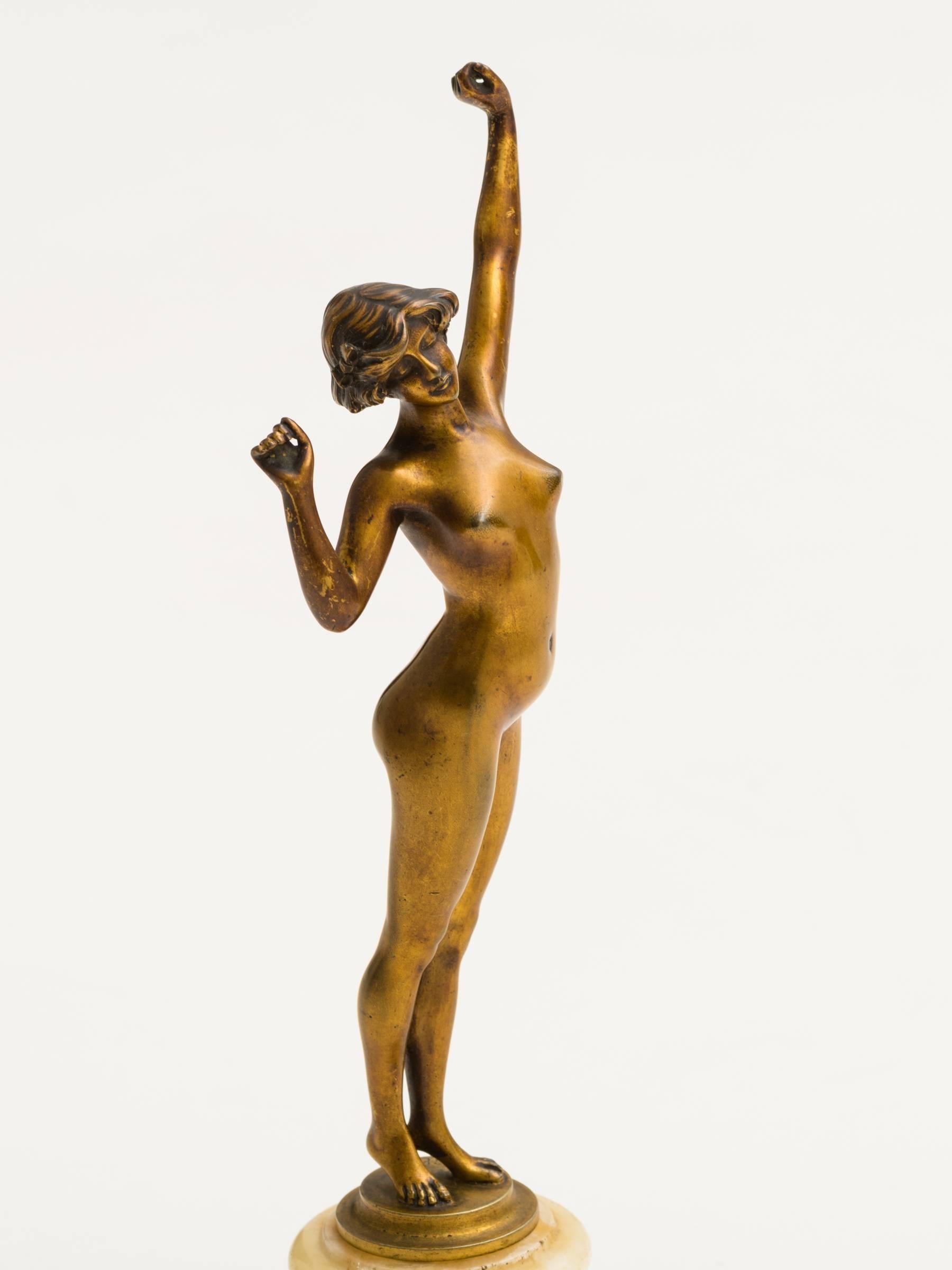 Art déco Bronze élégant L'éveil de Paul Philippe en vente