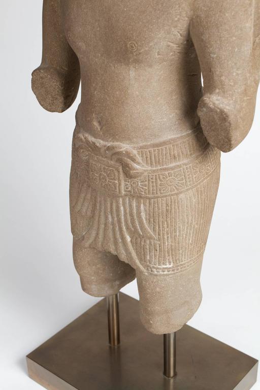 Khmer Stone Statue Ardhanarishvara at 1stDibs