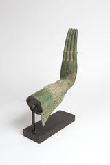 Pair of Thai Green Patinated Bronze Buddha Hands