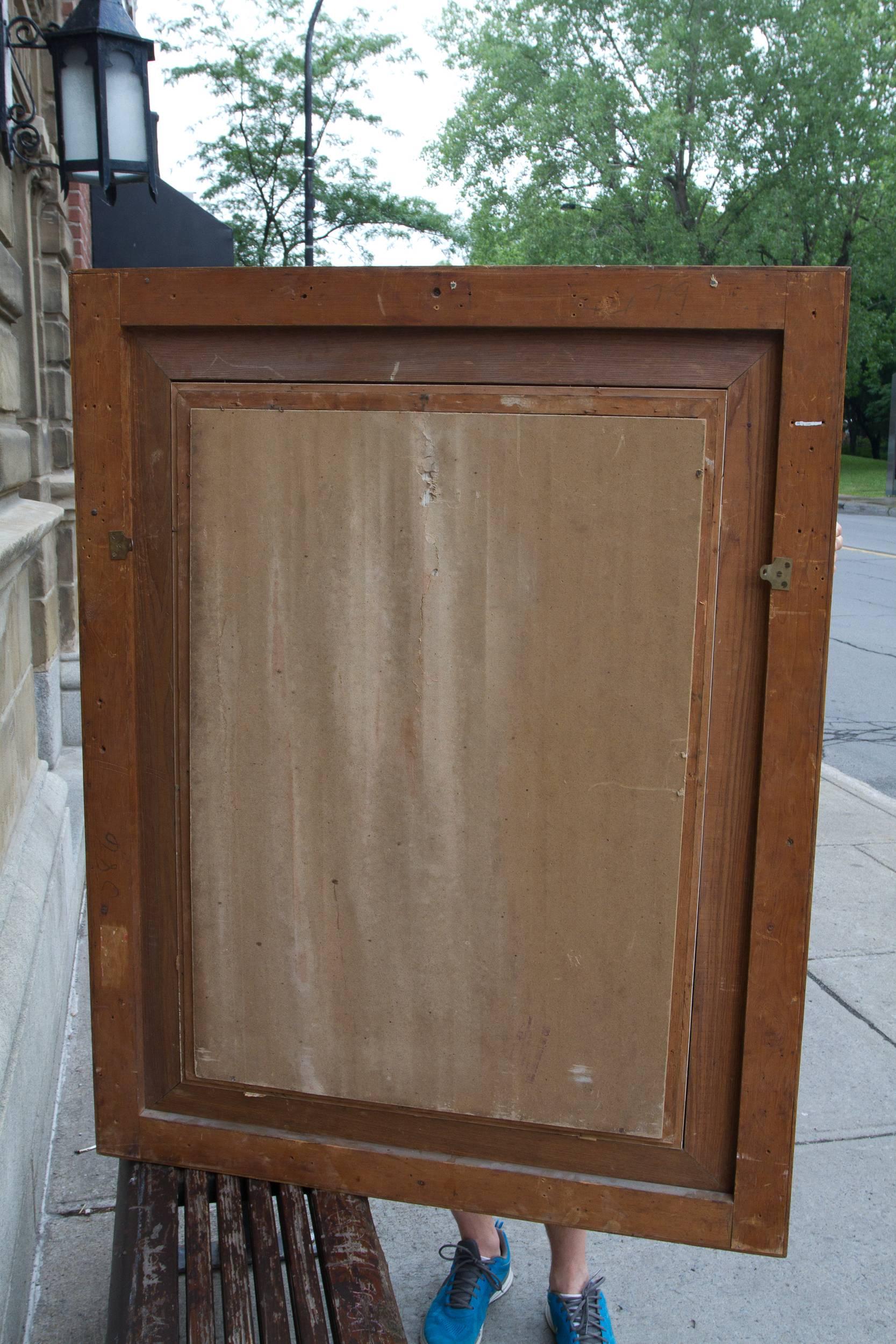 Wood Large English Giltwood Rectangular Mirror Featuring a Rope Twist For Sale