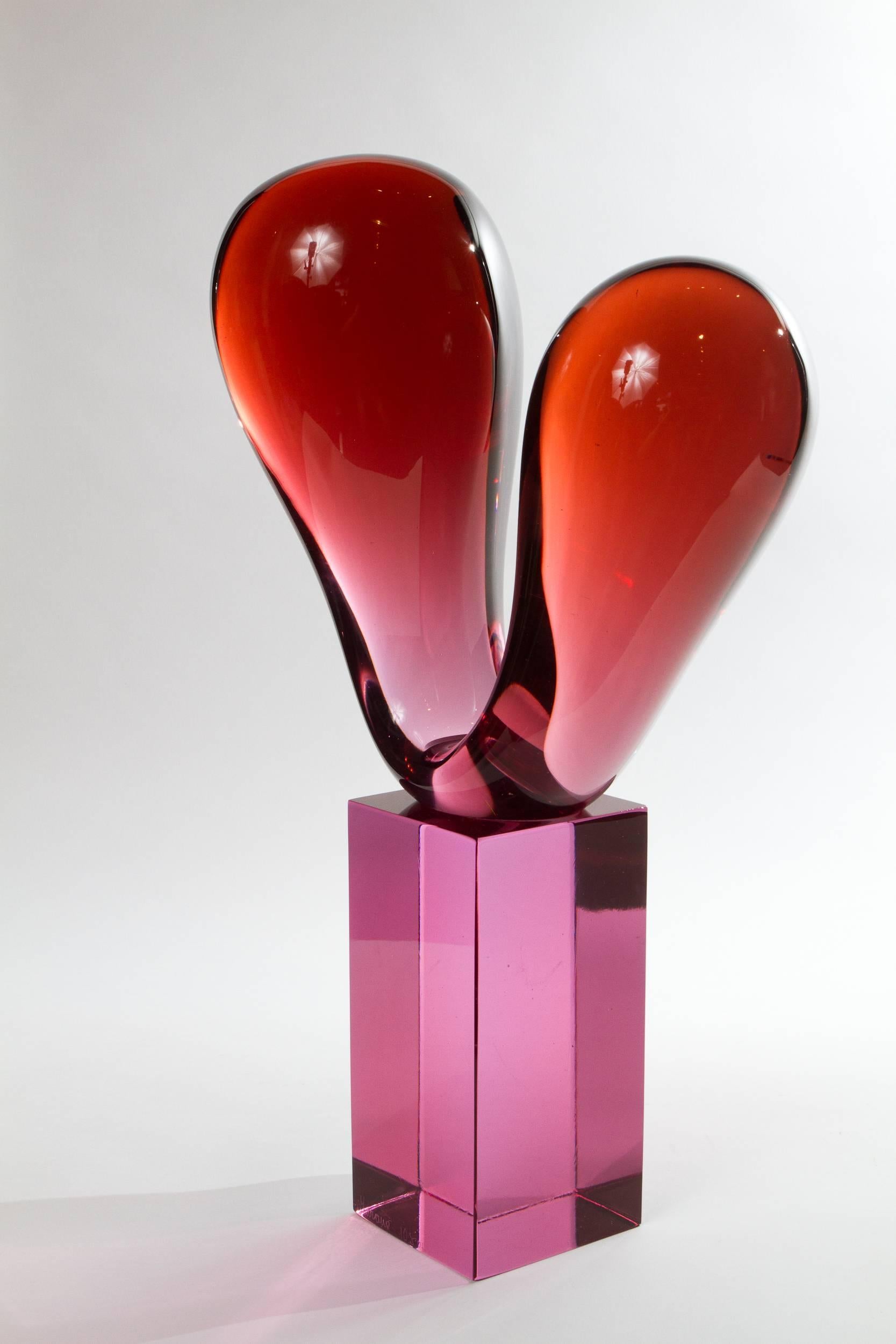 Large Murano Colored Glass Sculpture in the Manner of Livio Seguso 1