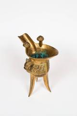 Chinese Gilded Bronze "Archaistic" Style Drinking Vessel