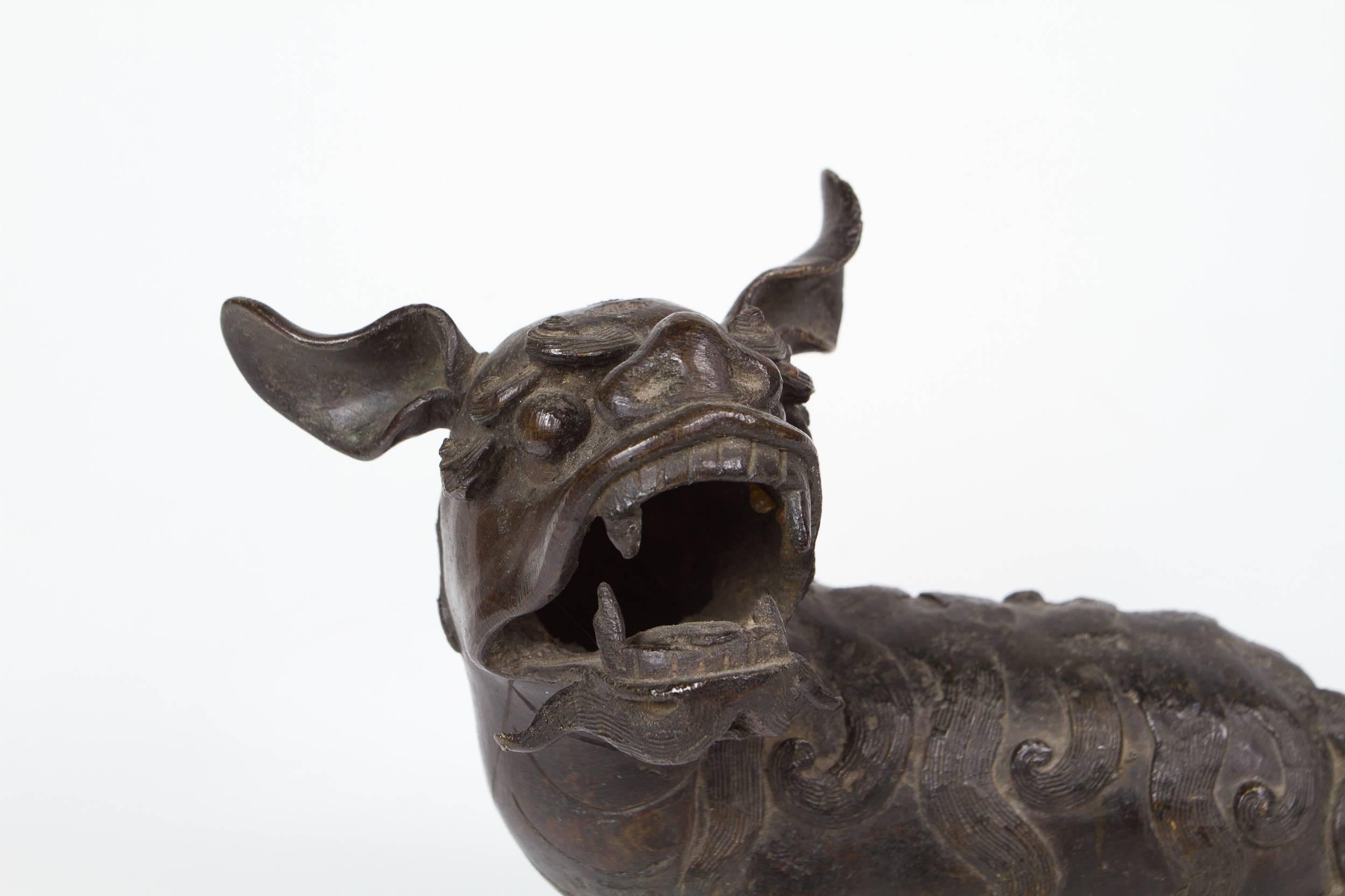 Bronze Chinois Foo chinois en bronze du 19ème siècle en vente