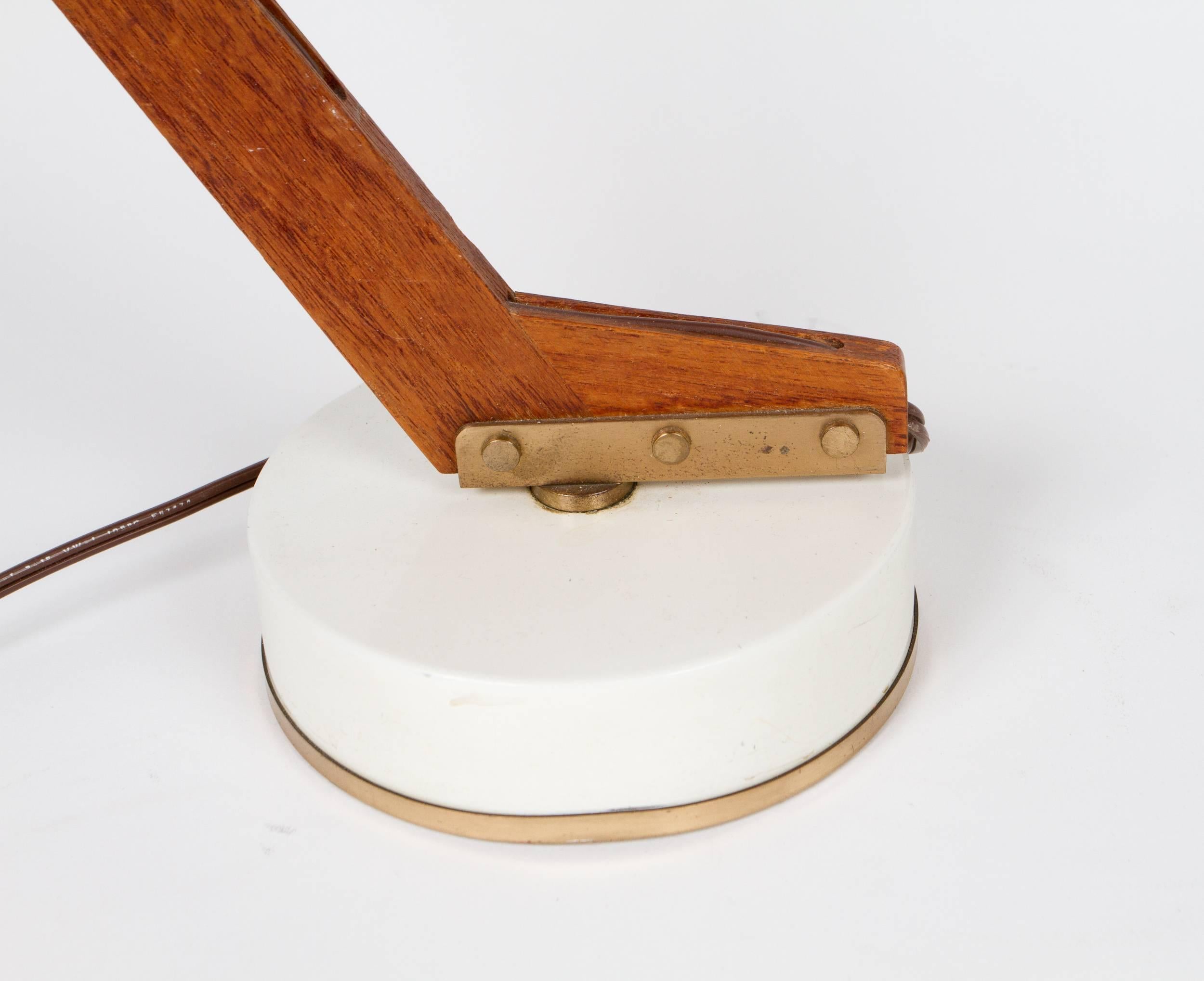 Teak Swiveling Desk Lamp by Hans-Agne Jakobsson for Markaryd For Sale