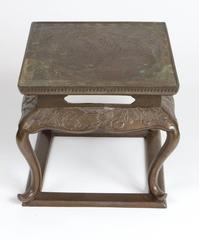 Japanese Bronze Meiji Period Pedestal by Yoshida Workshop