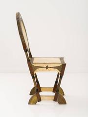 Seltener und ungewöhnlicher Formstuhl von Carlo Bugatti