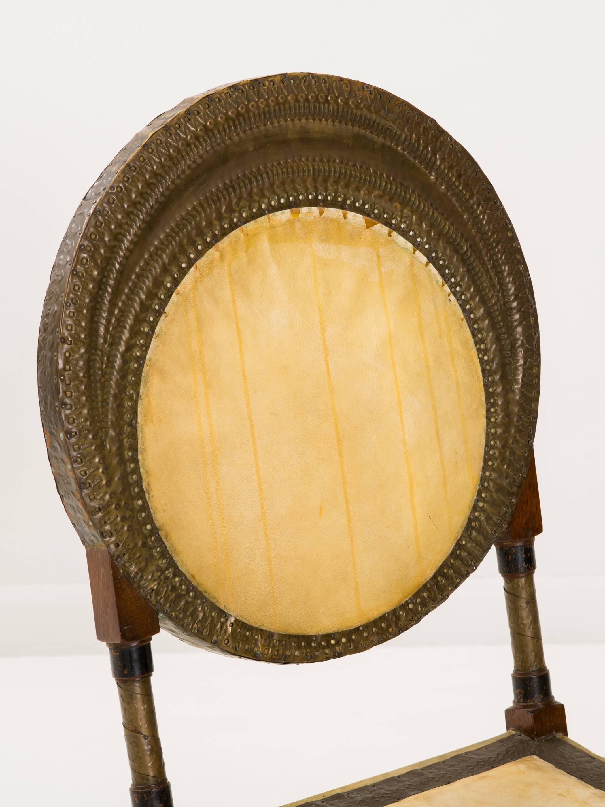 Rare and Unusual Form Chair by Carlo Bugatti 3