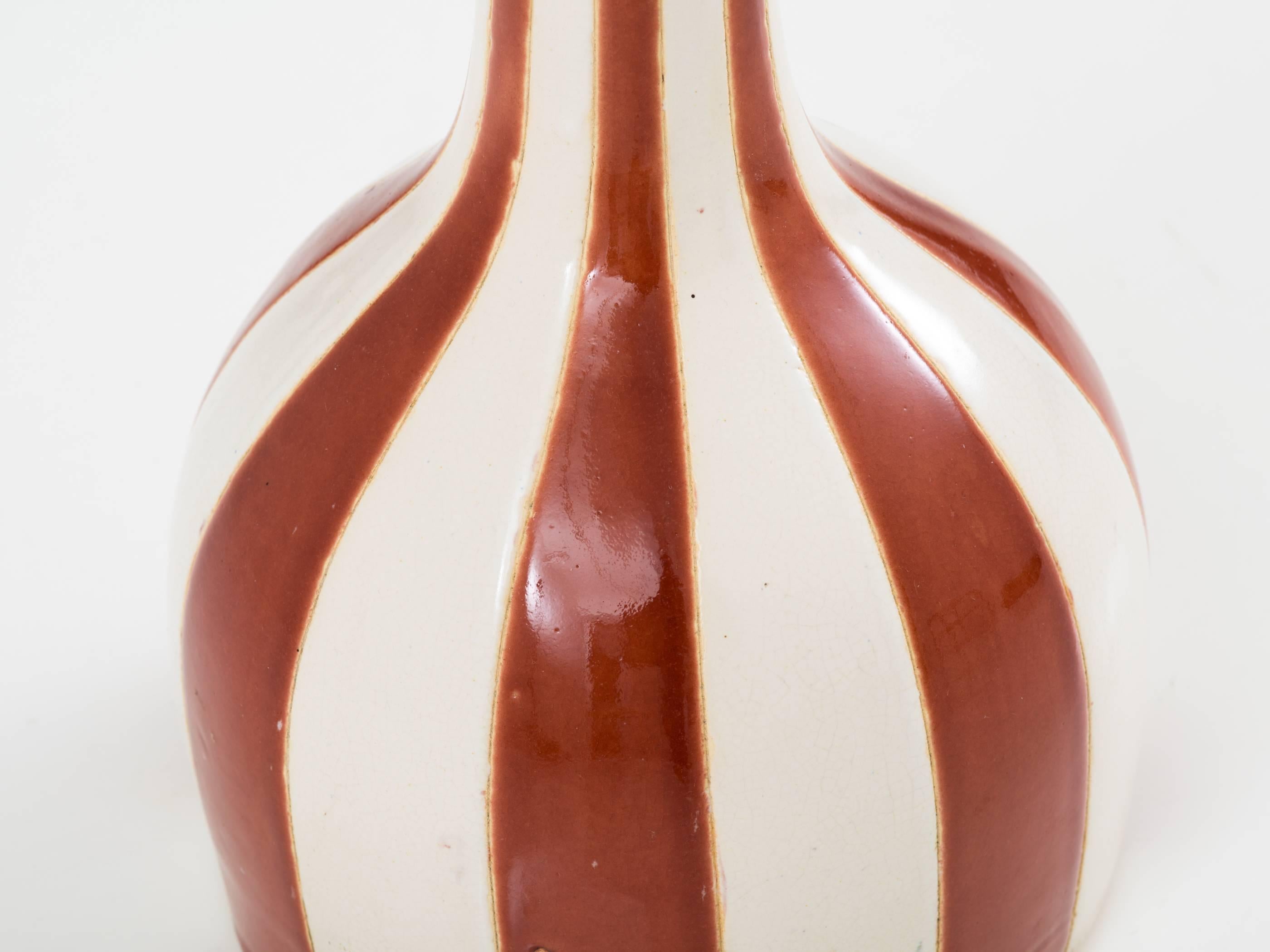 Interesting Italian Glazed Ceramic Vase For Sale 1