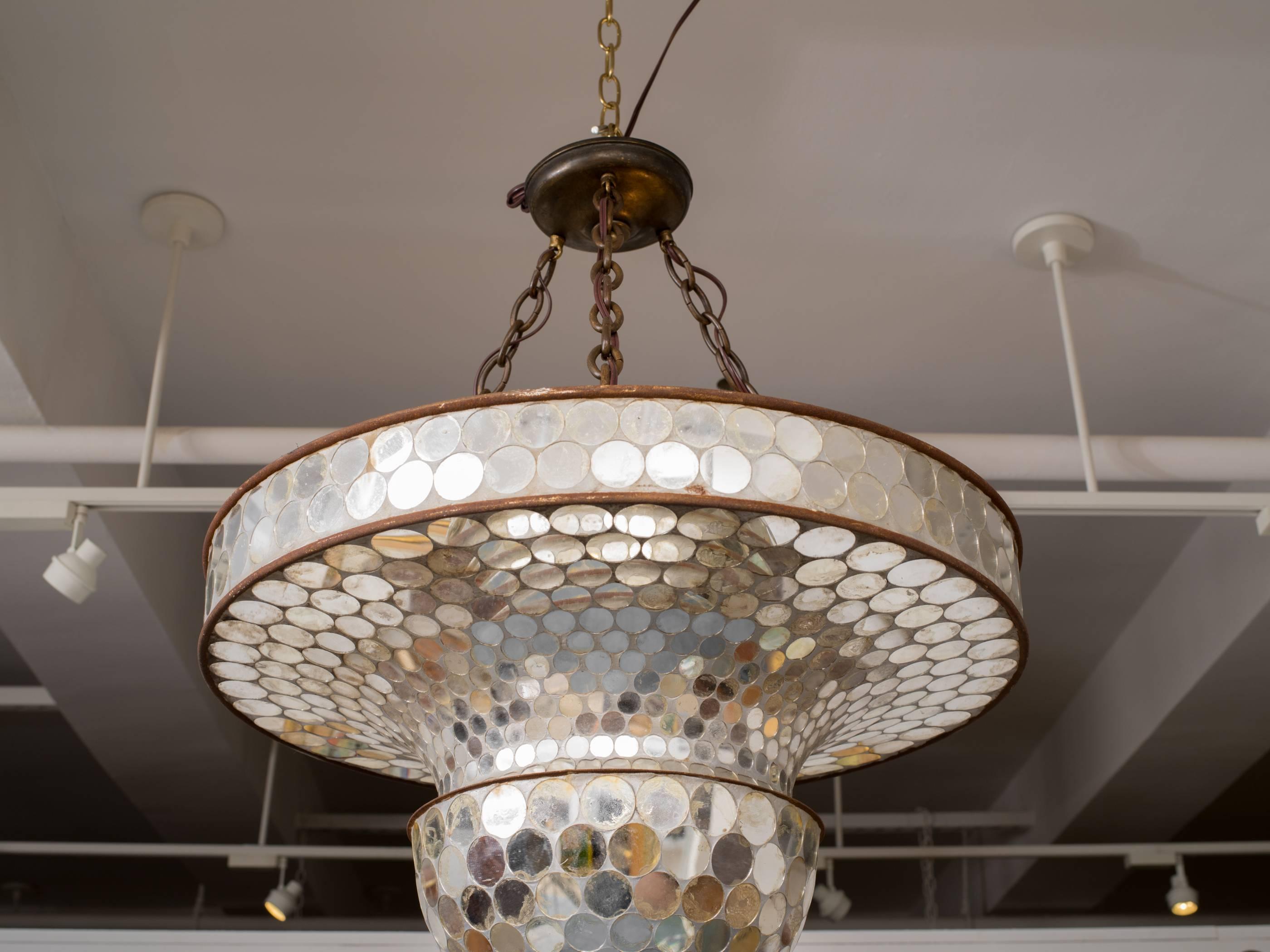 disco ball chandelier