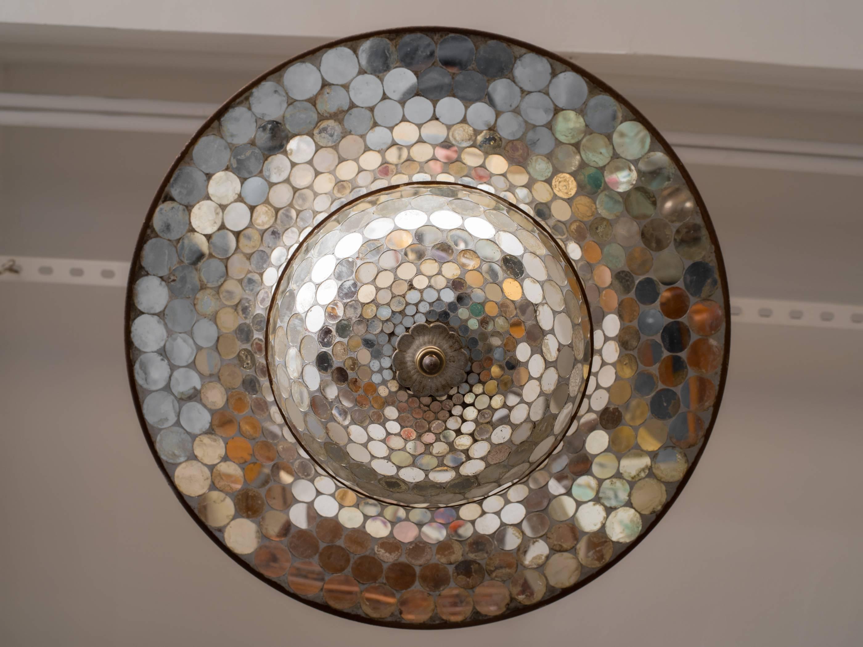disco ball chandelier