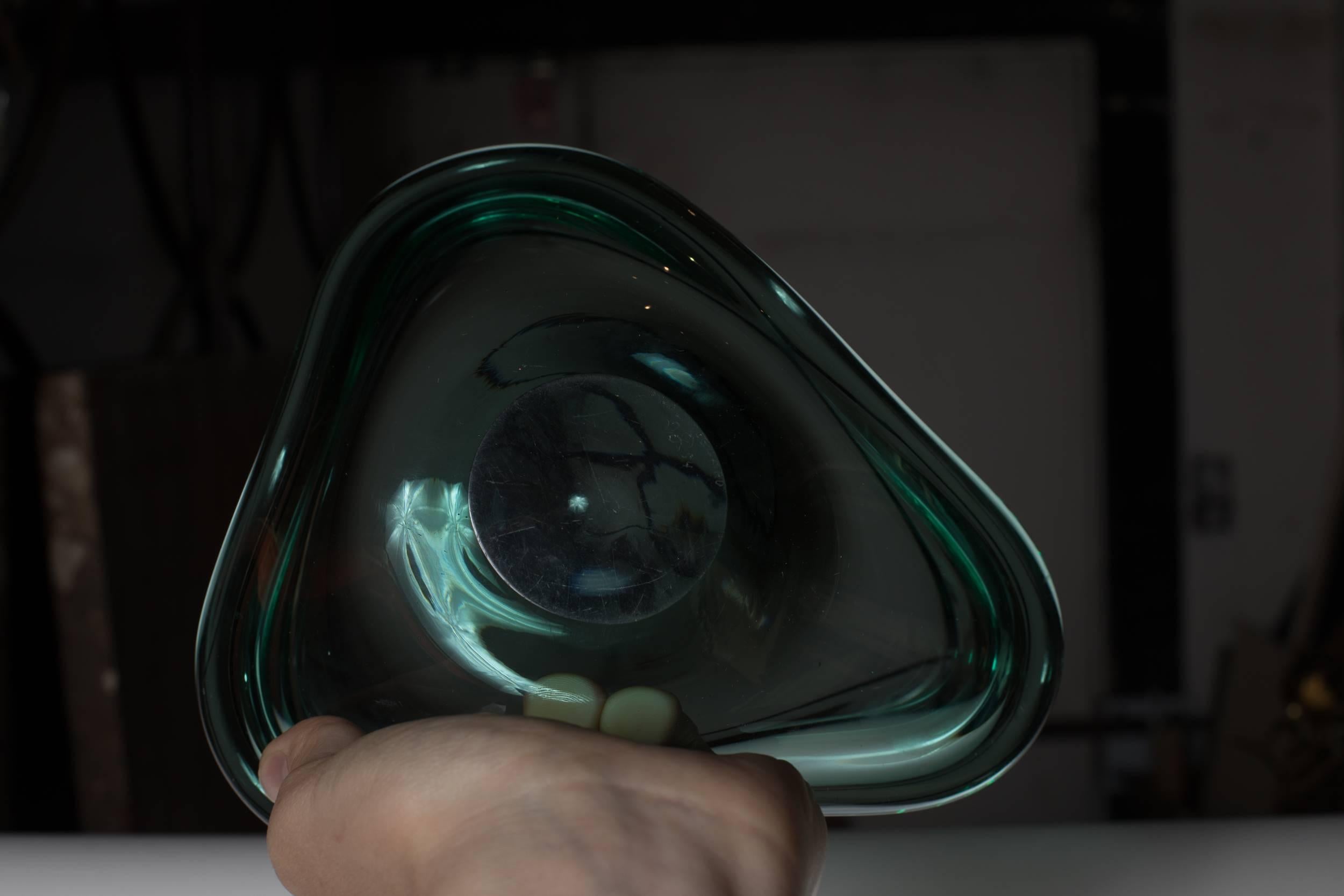 Holmegaard Biomorphe Glasschale von Per Lutken im Zustand „Gut“ im Angebot in Montreal, QC