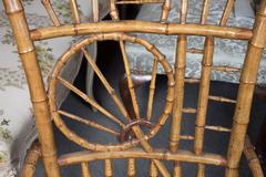 Whimsical bamboo Armchair in the Brighton Pavilion Style