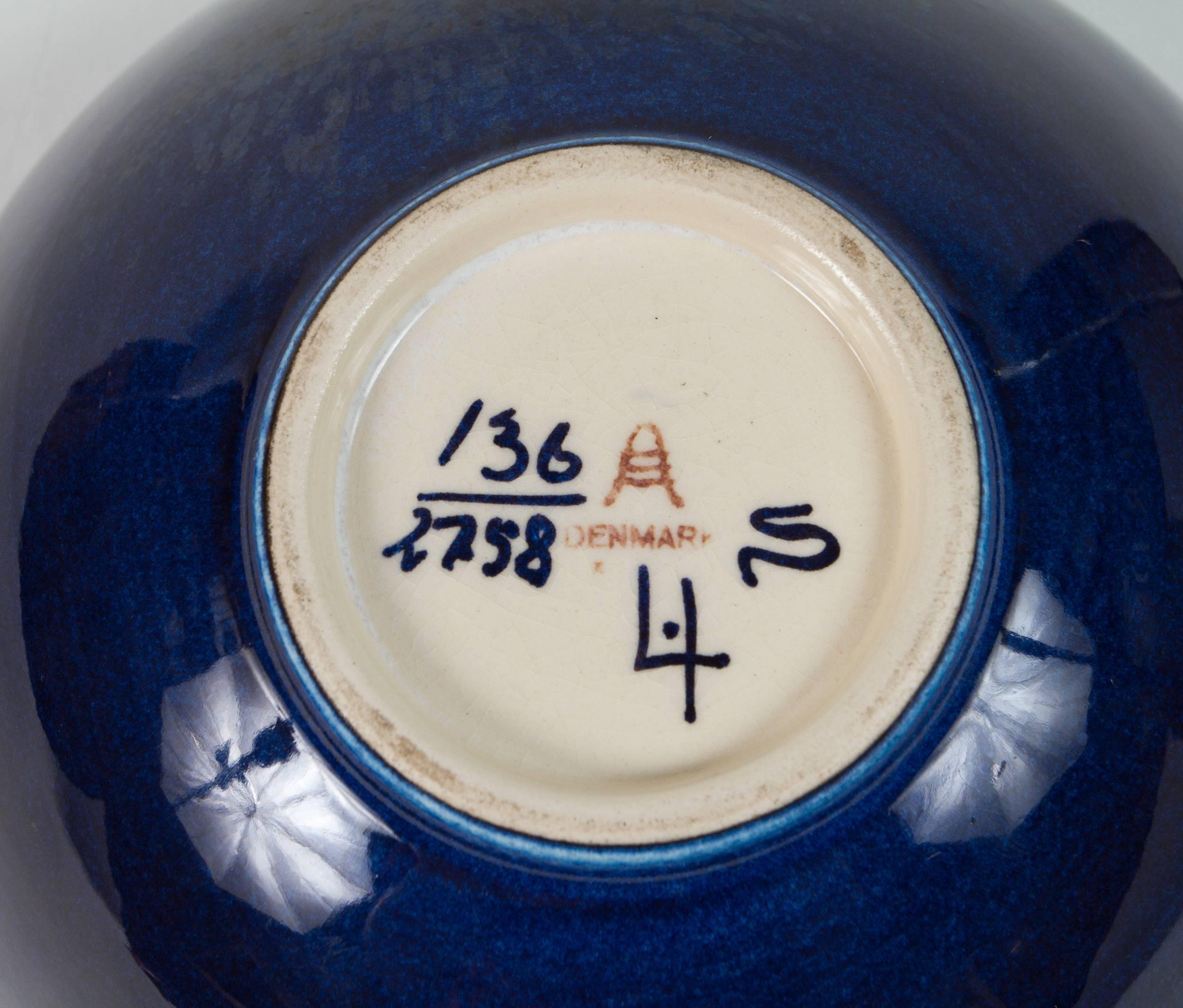 Nice Ceramic Glazed Bowl by Inge Lise Koefoed 1