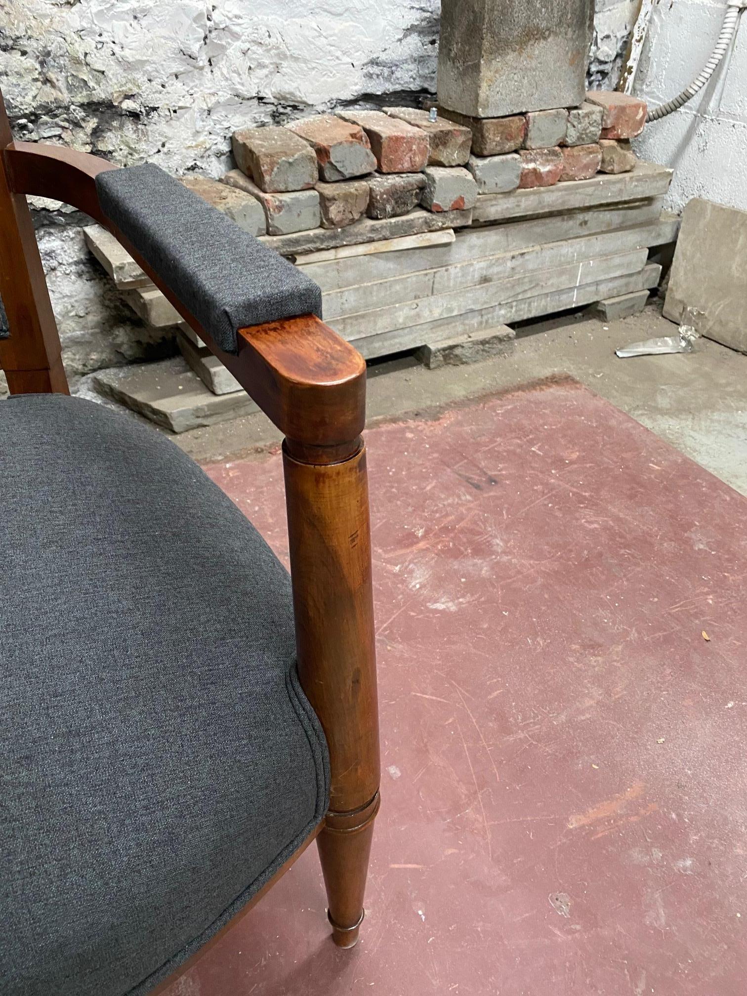 Art Deco Period Cherrywood Armchair by André Arbus For Sale 3