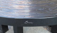 Rare Black Lacquered Resin Coffee Table by Jean-Claude Dresse