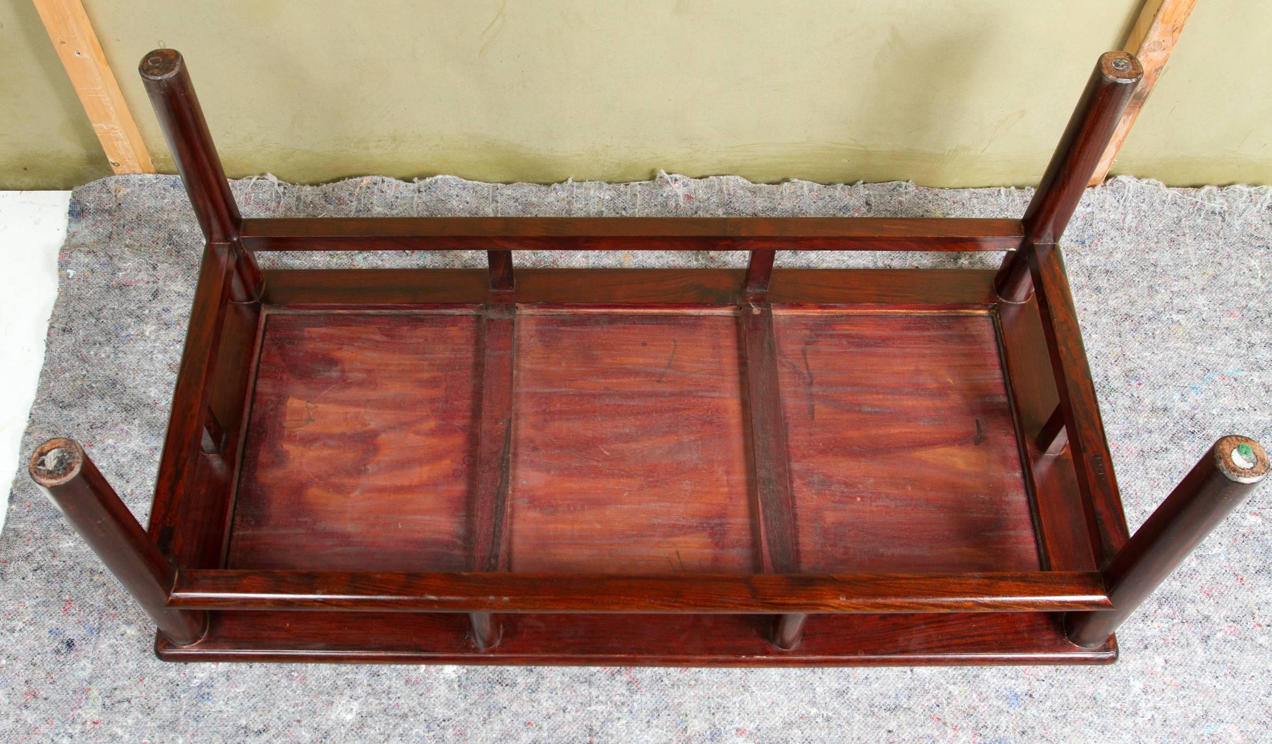 Chinese Zitan Wood Coffee Table For Sale 1
