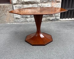 Walnut Luigi Massoni Octagonal Dining Table