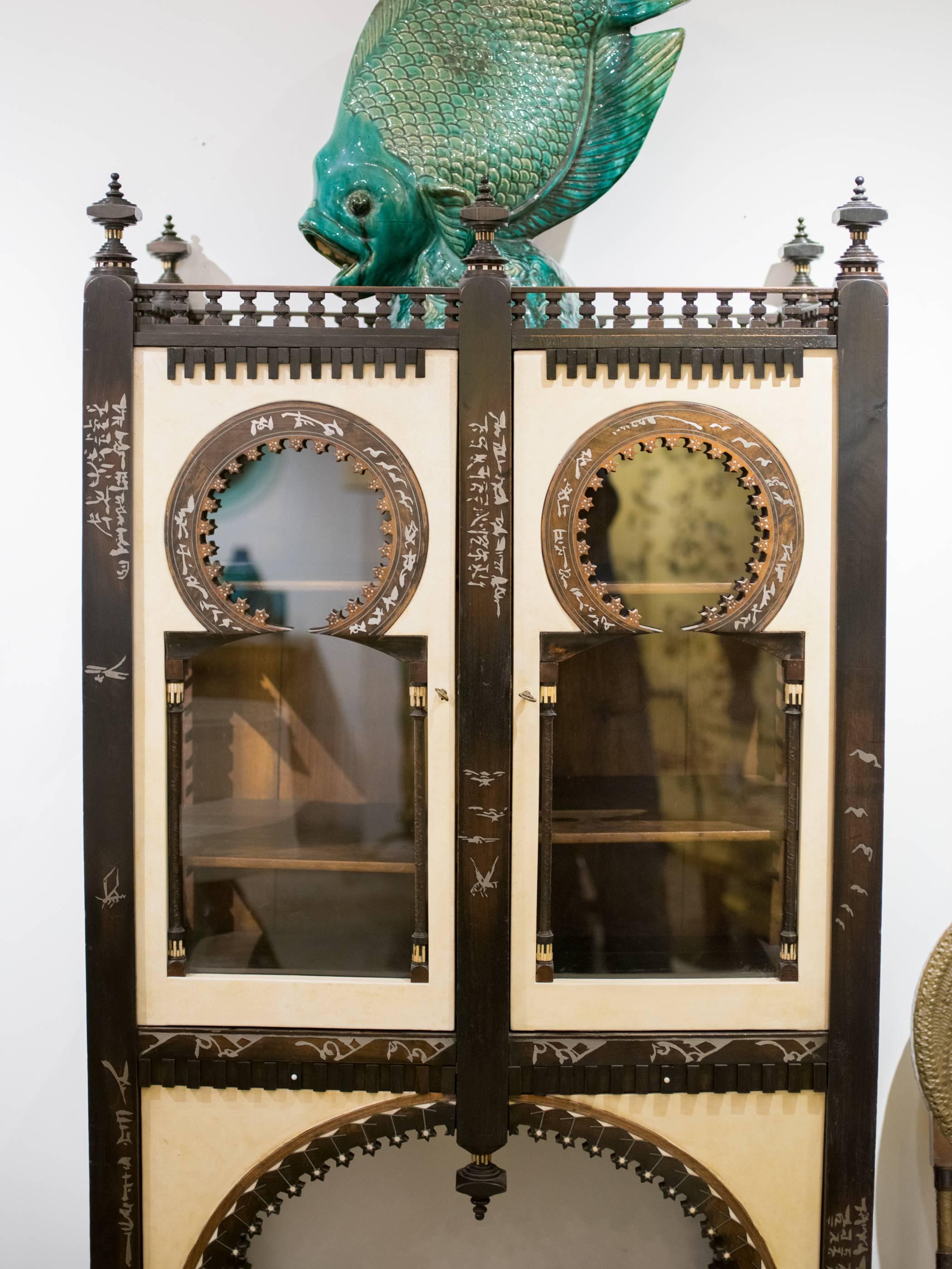Moorish Important and Rare Cabinet by Carlo Bugatti