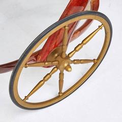 Lacquered Parchment Bar Cart by Aldo Tura