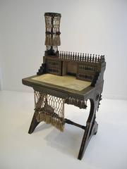 Escritorio y silla raros de Carlo Bugatti