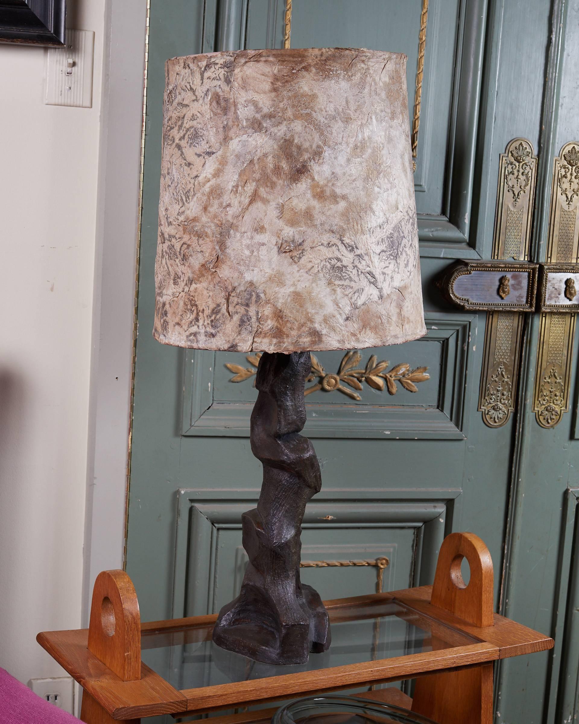 Canadien Lampe de table en céramique de style brutaliste par Jeanine Trottier en vente