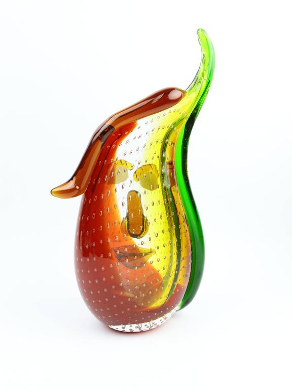 Fabulous Multi Sommerso Art Glass Abstract Face Vase at 1stDibs