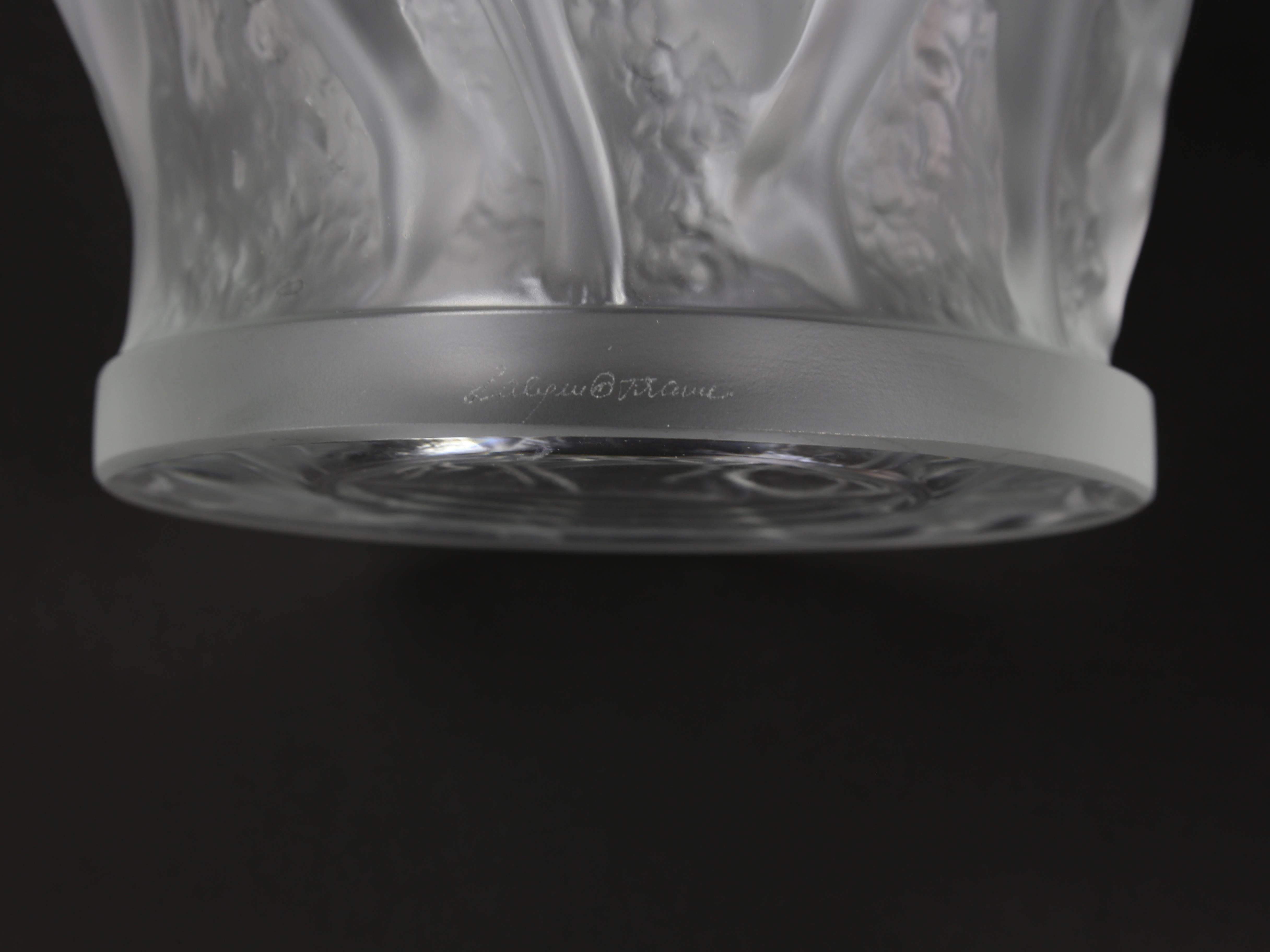 lalique bacchantes vase large