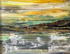 Acantilados junto a la playa" Acrílico sobre lienzo Pintura abstracta Andrew Plum